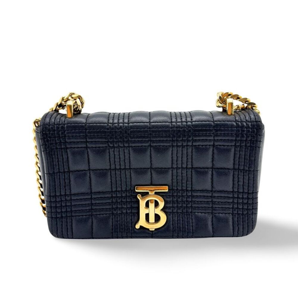 Burberry Lola Bum Quilted Lambskin Black Leather Handbag